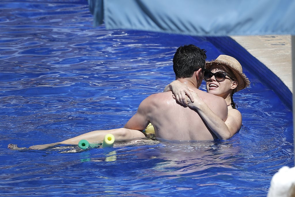 During a trip to Hawaii in May 2013, Megan Hilty cuddled up with her now-husband Brian Gallagher.