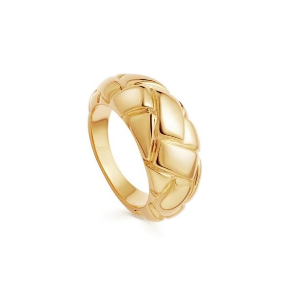 Missoma x Lucy Williams Gold Waffle Ring