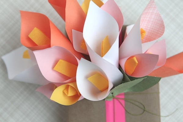 Paper Calla Lilies