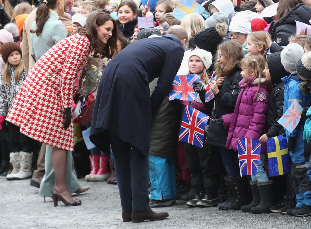 The Duke and Duchess of Cambridge Visit Matteusskolan School in Stockholm