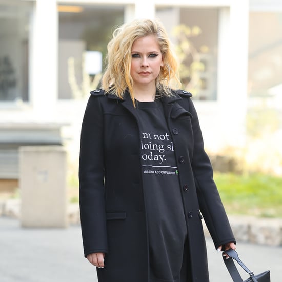 Avril Lavigne's I'm Not Doing Shit Today Shirt in Paris