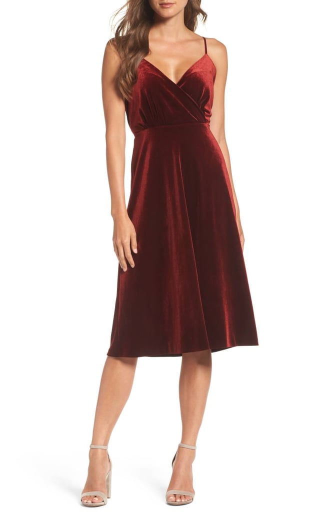 Ali & Jay Velvet Midi Dress