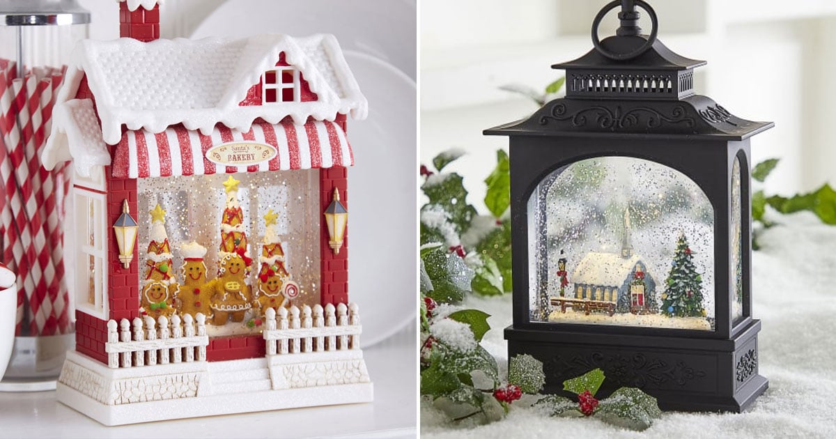 These Christmas Water Lanterns Light Up With Festive Scenes | POPSUGAR Home