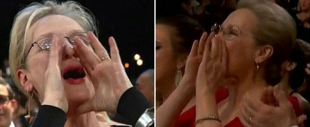 Meryl Streep Shouting at the 2018 Oscars