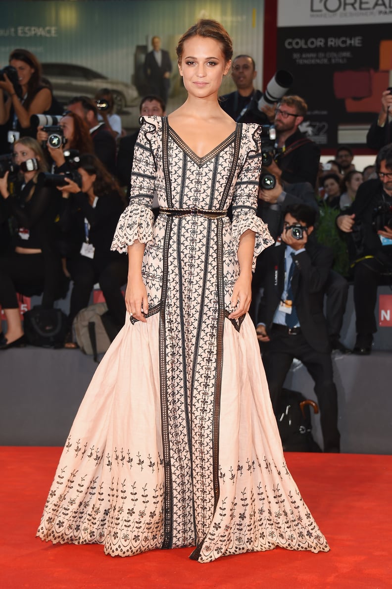 Alicia Vikander in Louis Vuitton best dressed sags 2016 - Maniac
