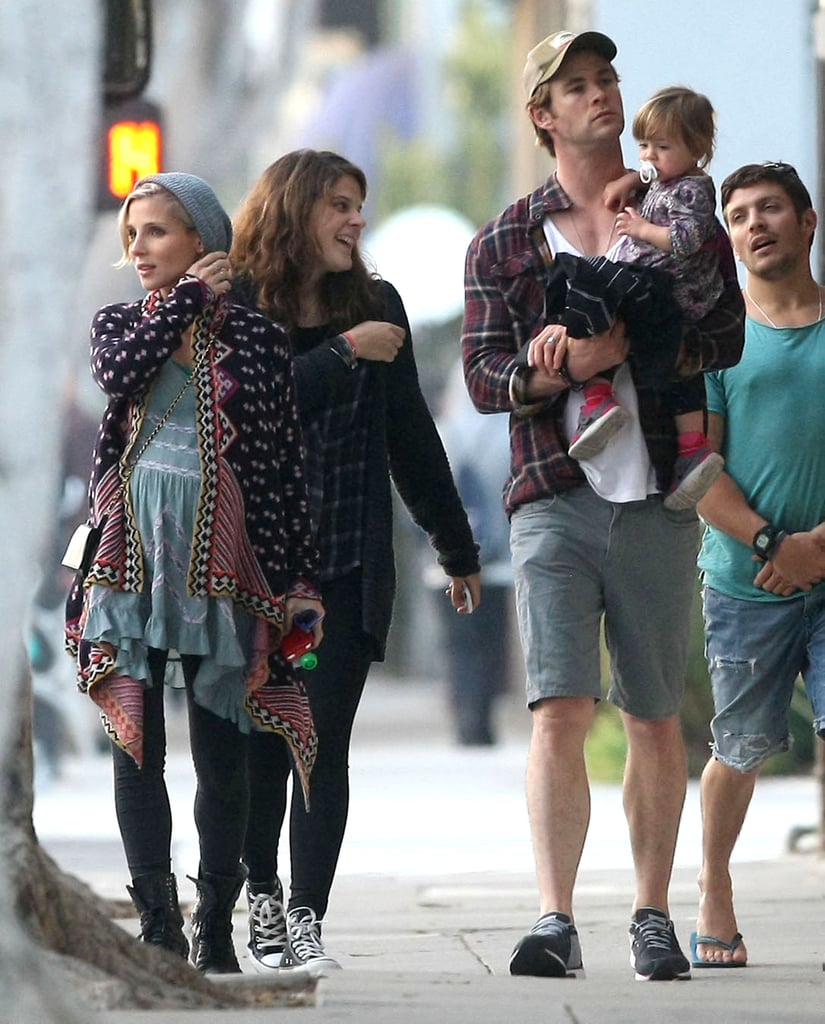 The Hemsworth-Pataky family fit right in with Venice Beach's boho locals.