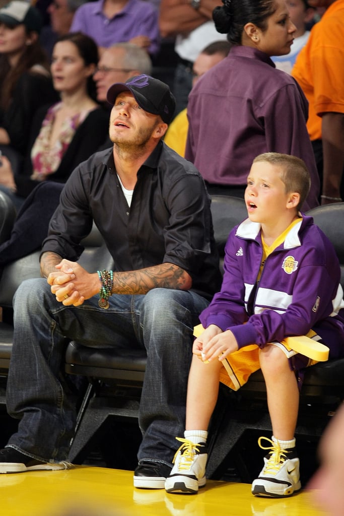 David and Brooklyn Beckham Pictures