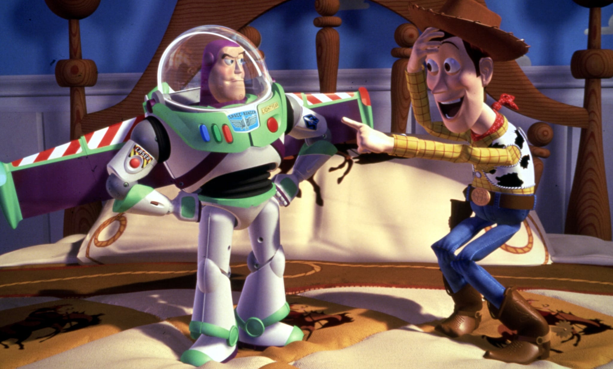 TOY STORY, Buzz Lightyear, Woody, 1995, (c)Buena Vista Pictures/courtesy Everett Collection