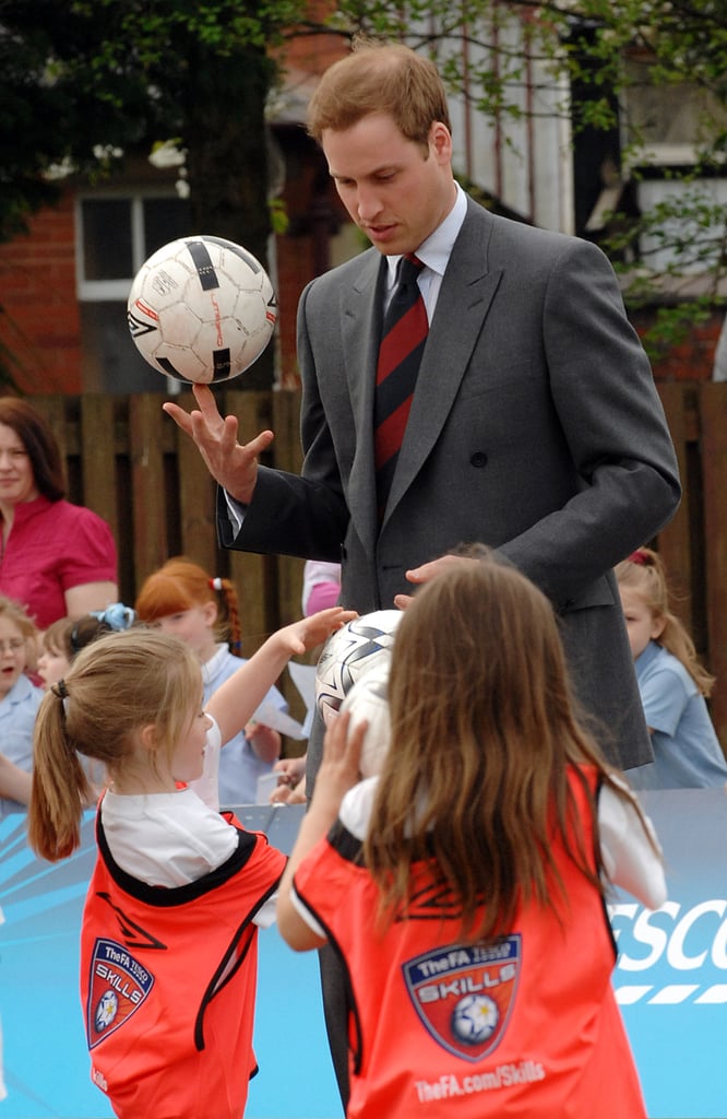 When He Showed Off His Soccer Skills to a Group of Young Students