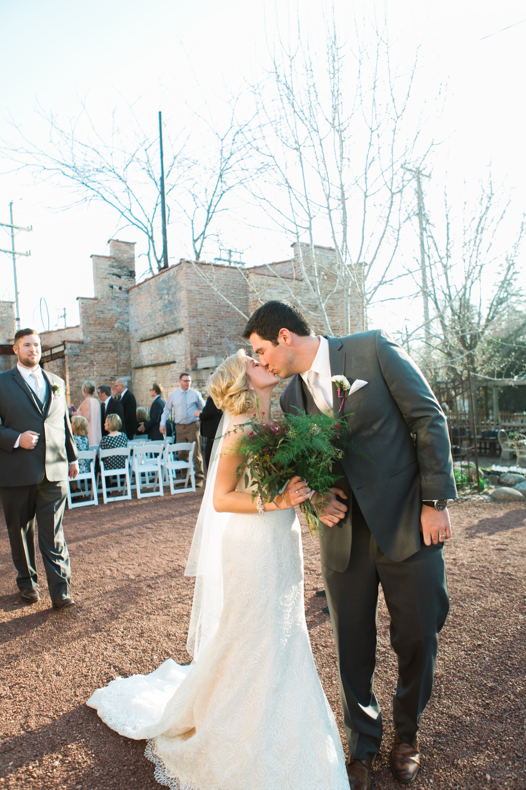 Love Sex These High School Prom Dates Eventually Tied The Knot With A Beautiful Garden Wedding Popsugar Love Sex Photo 66