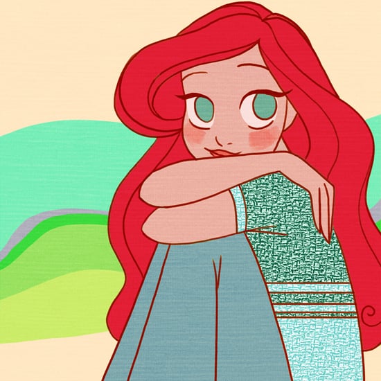 Disney Princesses Dressed in '70s Style