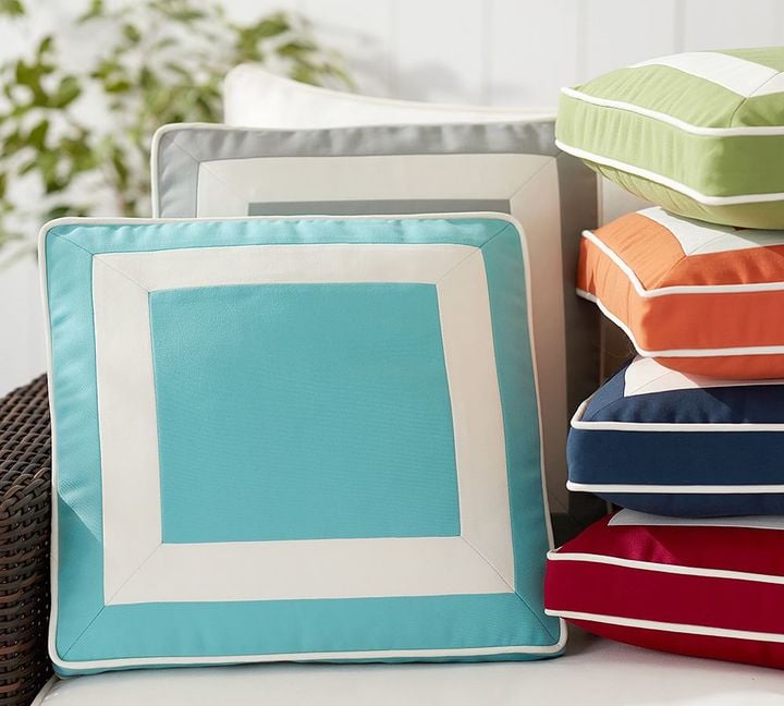 Monogrammable Frame Indoor/Outdoor Pillow ($40)