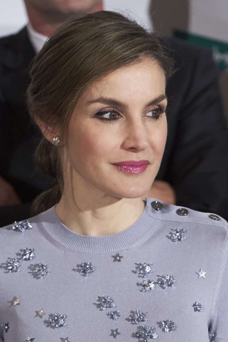 Queen Letizia's Hairstyle From the Front