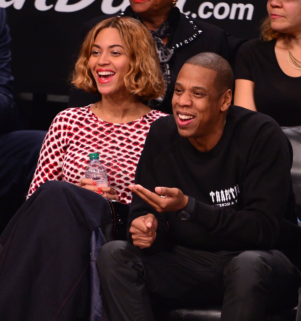 Beyonce and Jay Z at Brooklyn Nets Game November 2014