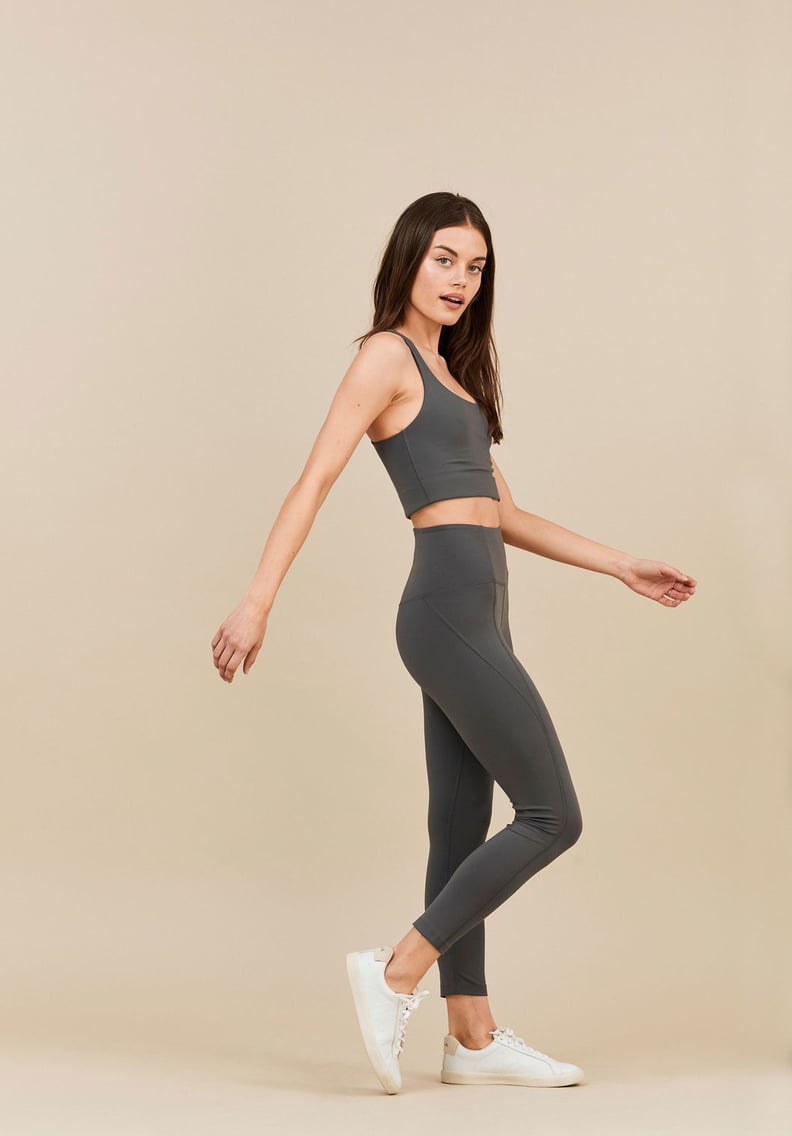 Lululemon Legging High Rise Crop Uncovered Laser Cut Mesh Tight