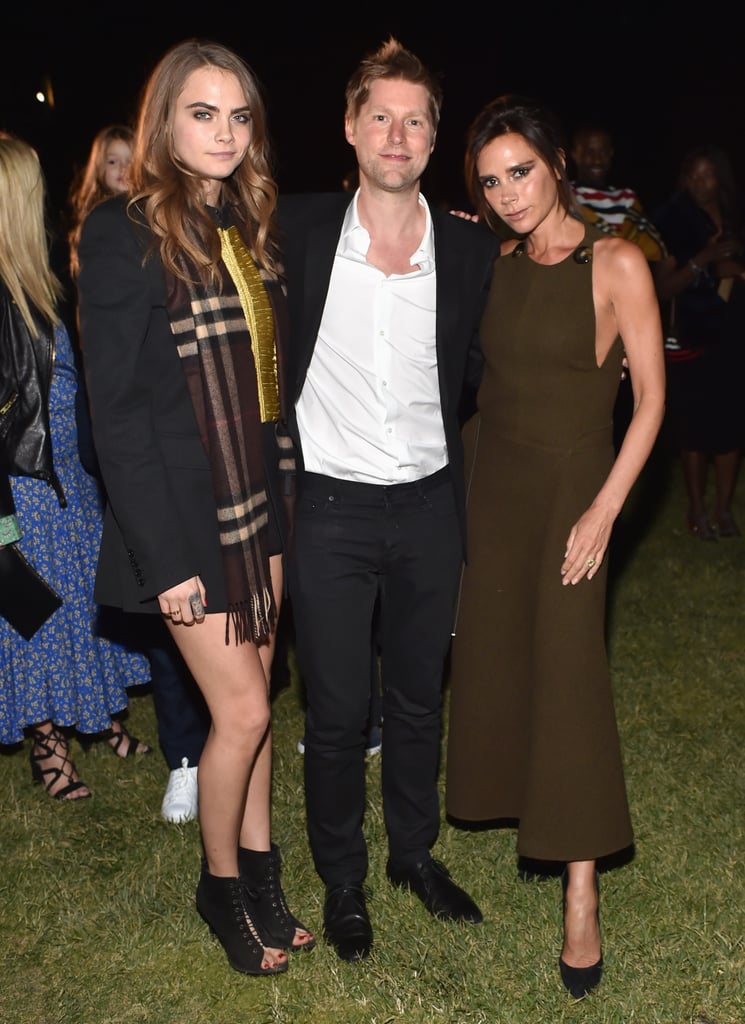 David and Victoria Beckham With Their Kids at Burberry Show