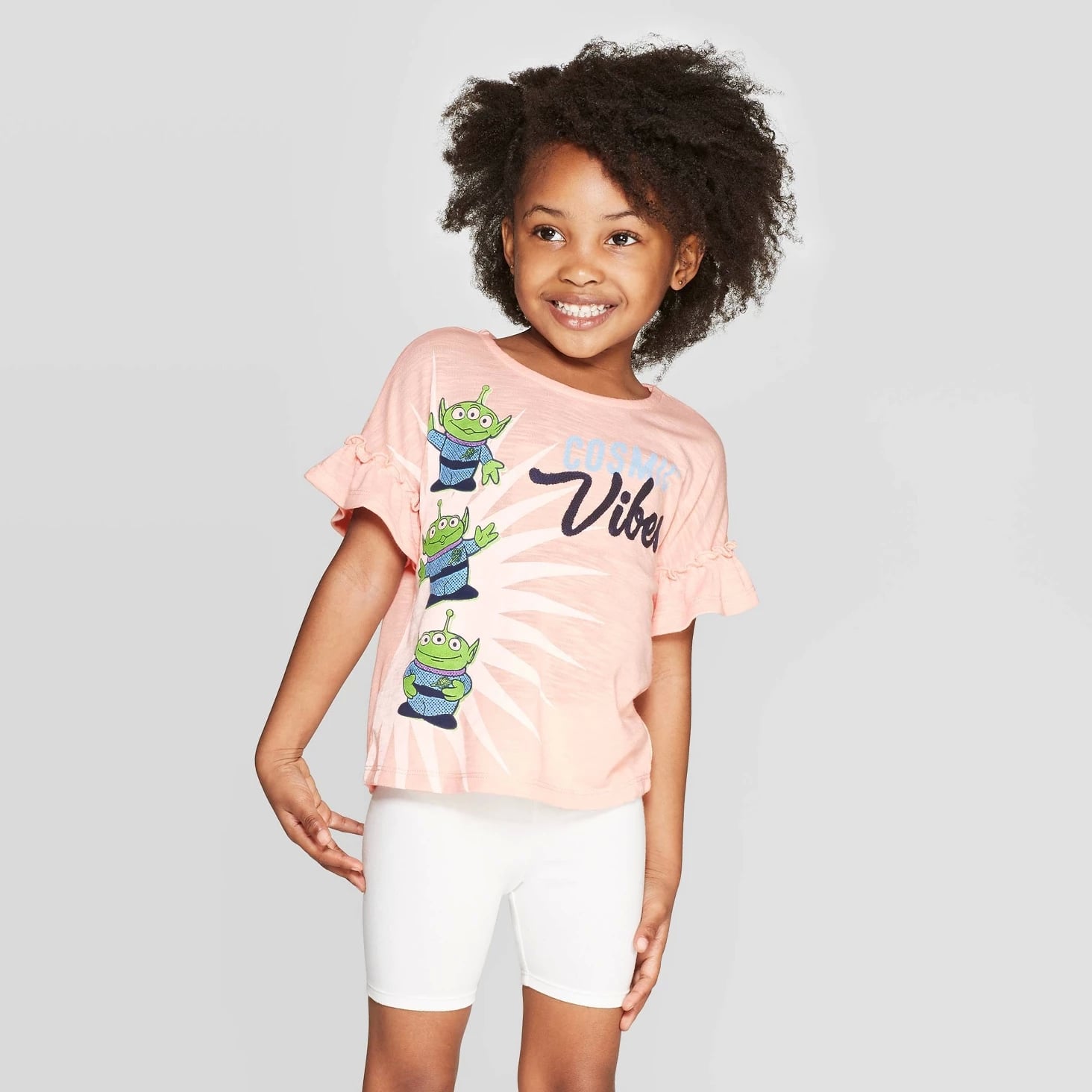 Toddler Girls Toy Story Cosmic Vibes Aliens Ruffle Sleeve T Shirt Run Don T Walk To Target Because It Has The Best Toy Story Products For The Whole Family Popsugar Family Photo