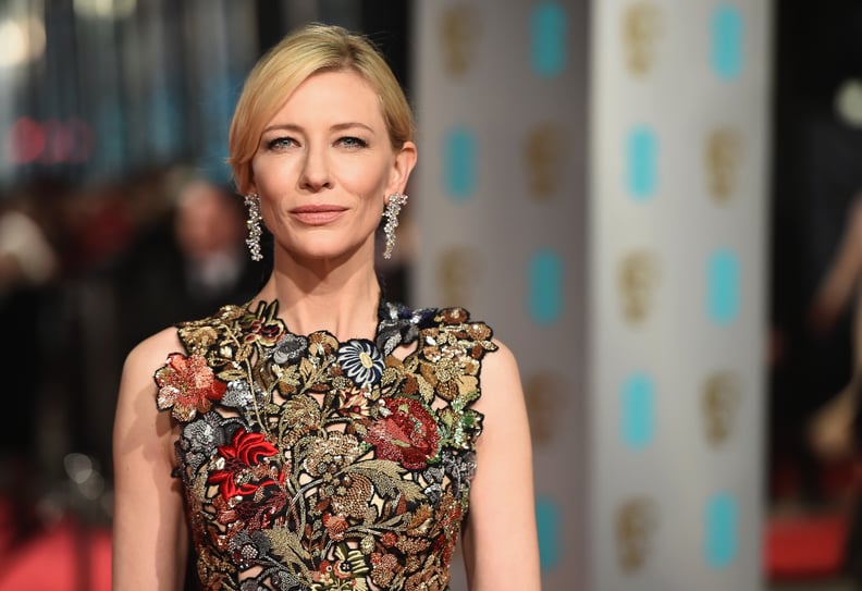 LONDON, ENGLAND - FEBRUARY 14:  Cate Blanchett attends the EE British Academy Film Awards at the Royal Opera House on February 14, 2016 in London, England.  (Photo by Ian Gavan/Getty Images)