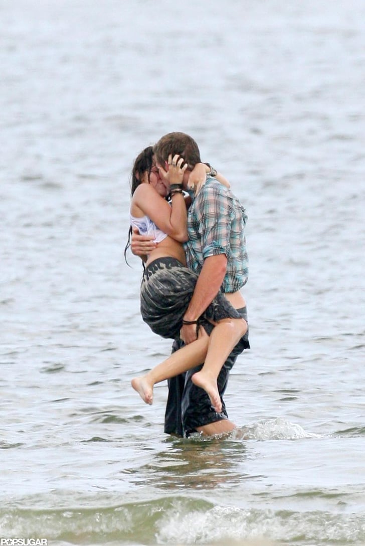 Miley Cyrus and Liam Hemsworth got wet and wild while ...