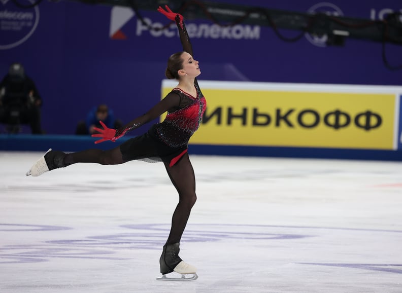 在2021年卡米拉Valieva Rostelecom杯女子自由滑冰