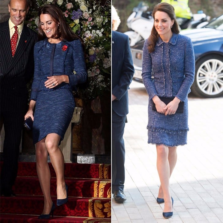 Kate Middleton's Blue Rebecca Taylor Suit