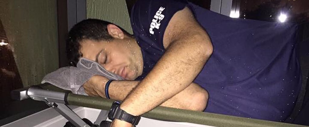 Florida Officer Napping With Dog During Hurricane Irma