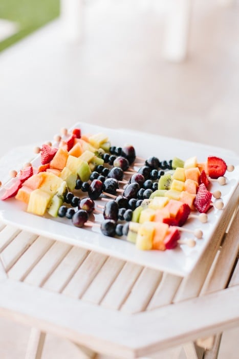 Rainbow Fruit Kebab
