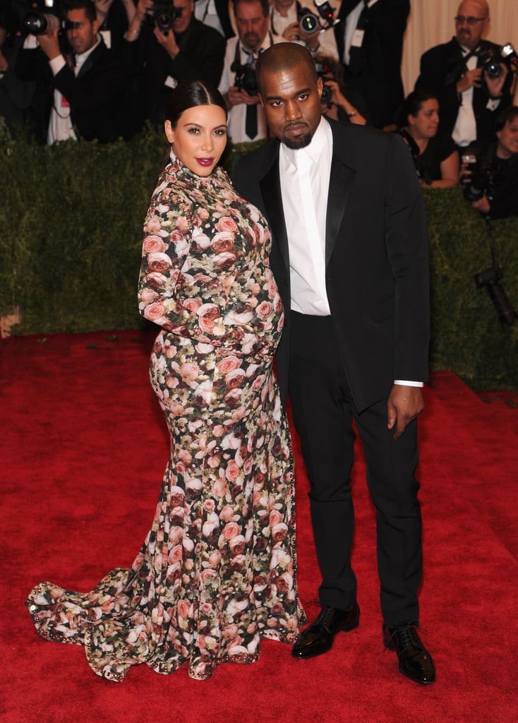 Kim Kardashian in a Floral Givenchy Gown at the Met Gala