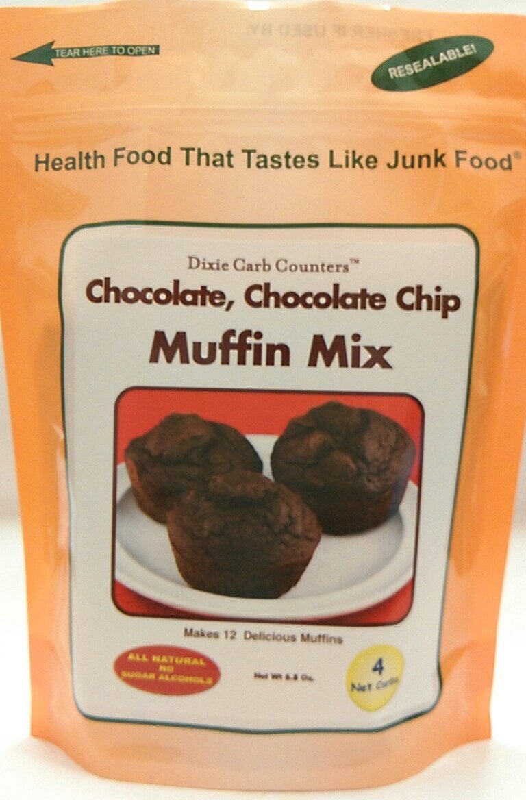 Dixie Carb Counters Chocolate, Chocolate Chip Muffin Mix
