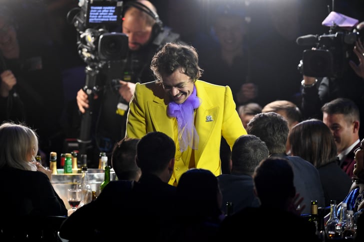 Harry Styles Yellow Marc Jacobs Suit at the Brit Awards 2020