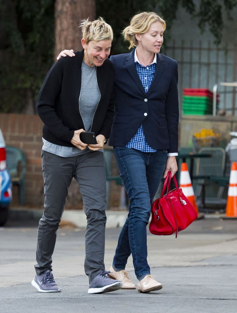 Ellen DeGeneres and Portia de Rossi Out in LA December 2015