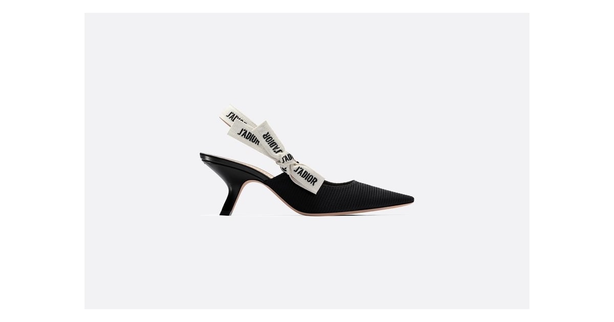 dior sling back nude
