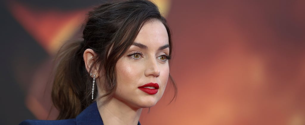 Ana de Armas's Chrome Baby French Manicure at The Gray Man