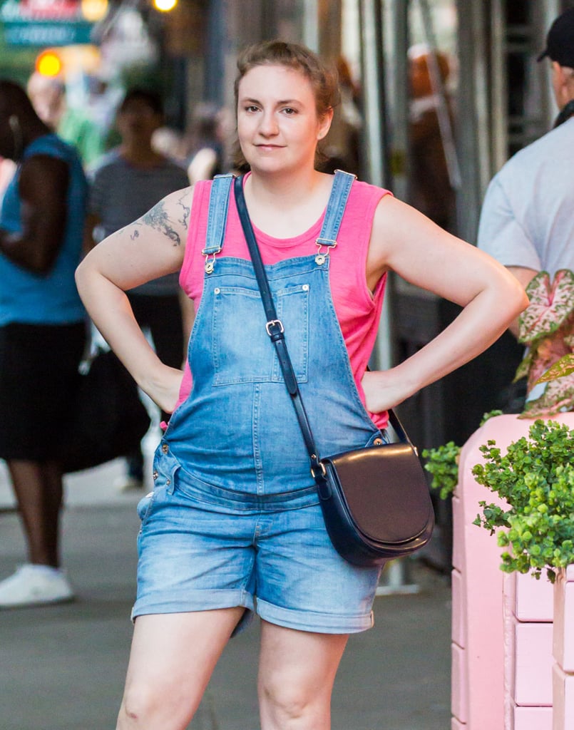 Lena Dunham And Adam Driver Filming Girls July 2016 Popsugar Entertainment