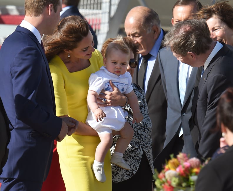 当她发现乔治在他2014年第一次皇家之旅