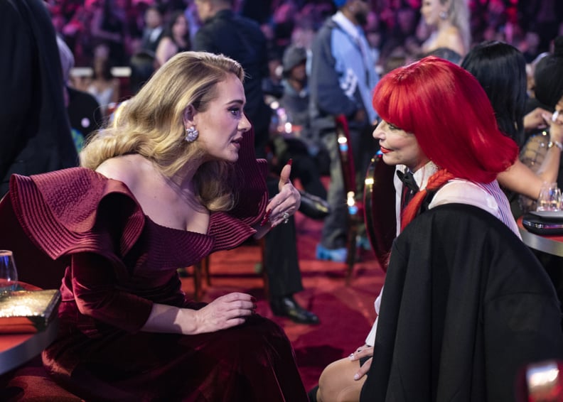Adele and Shania Twain at the 2023 Grammys