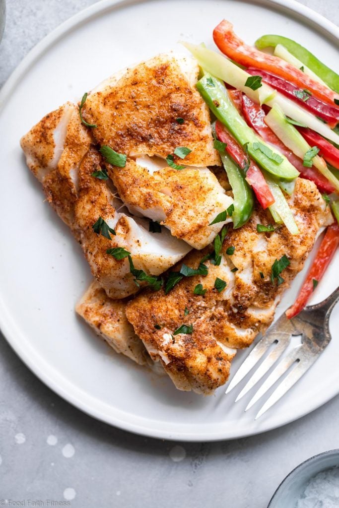 Whole30 Cajun Grilled Cod