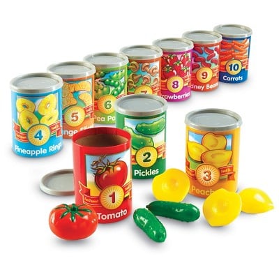 Learning Resources 1 to 10 Counting Cans Sorter Set