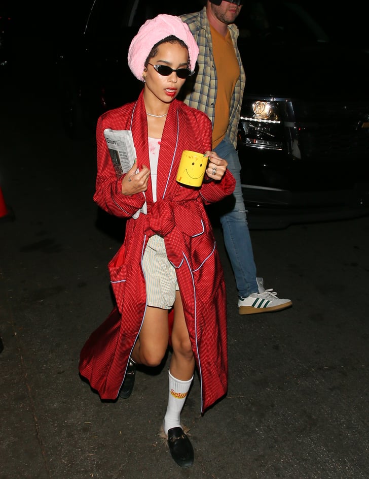 Zoë Kravtiz's Vampire in Pajamas Halloween Costume POPSUGAR Fashion