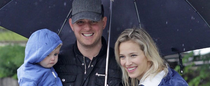 Michael Buble With Noah and Luisana Lopilato on Father's Day