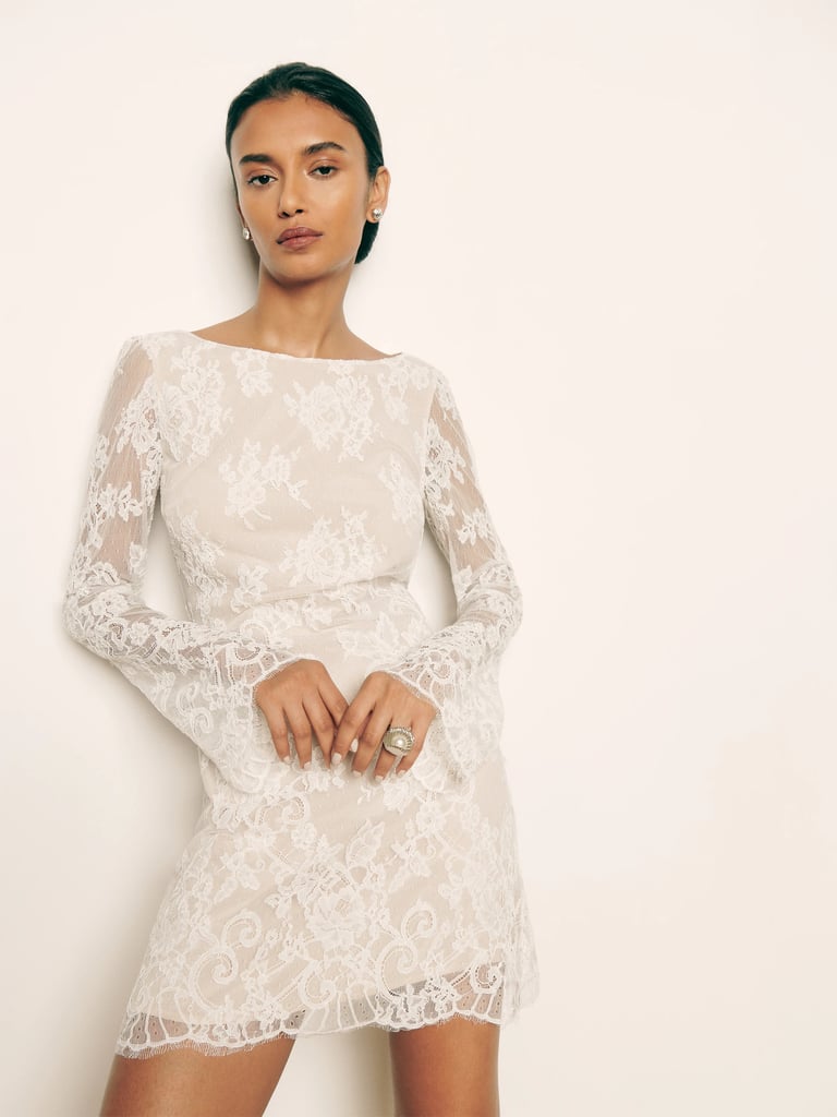 Best Lace Wedding Dress Reformation Valencia Dress Best Reformation