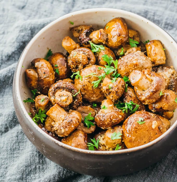 Garlic Roasted Mushrooms