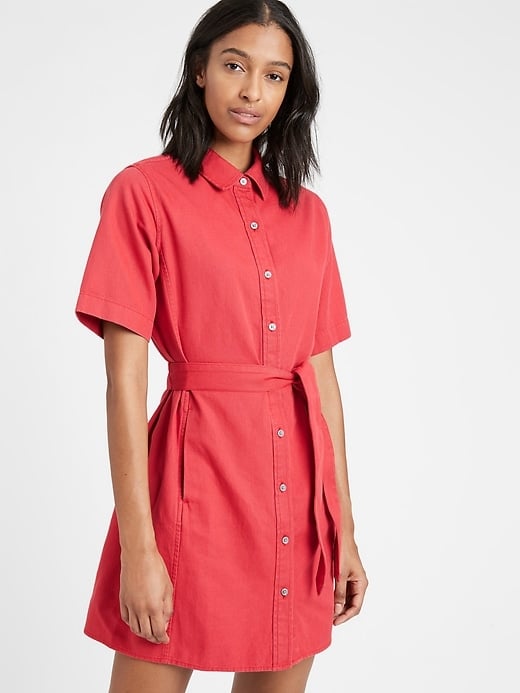 Banana Republic Cotton-Linen Shirtdress