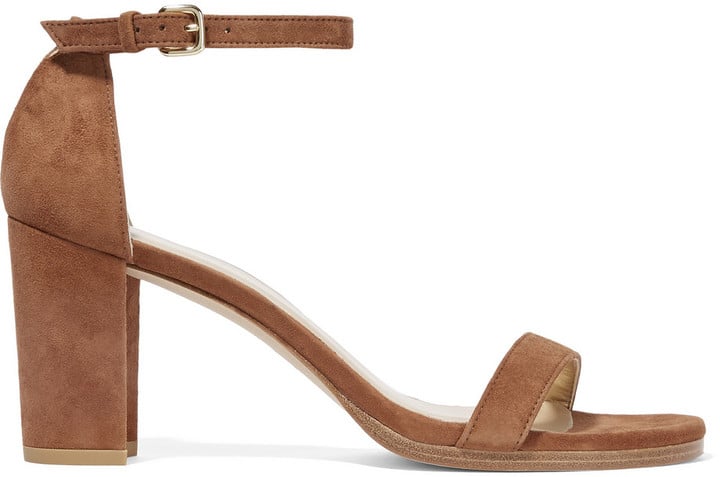 Stuart Weitzman Nearlynude Suede Sandals ($395)