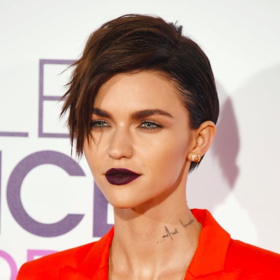Ruby Rose's Hair and Makeup at People's Choice Awards 2017