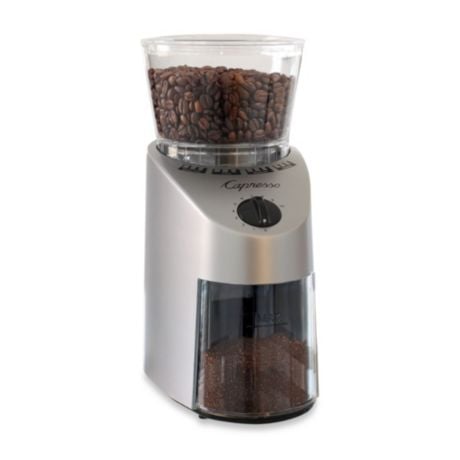 Capresso Infinity Silver Conical Burr Coffee Grinder