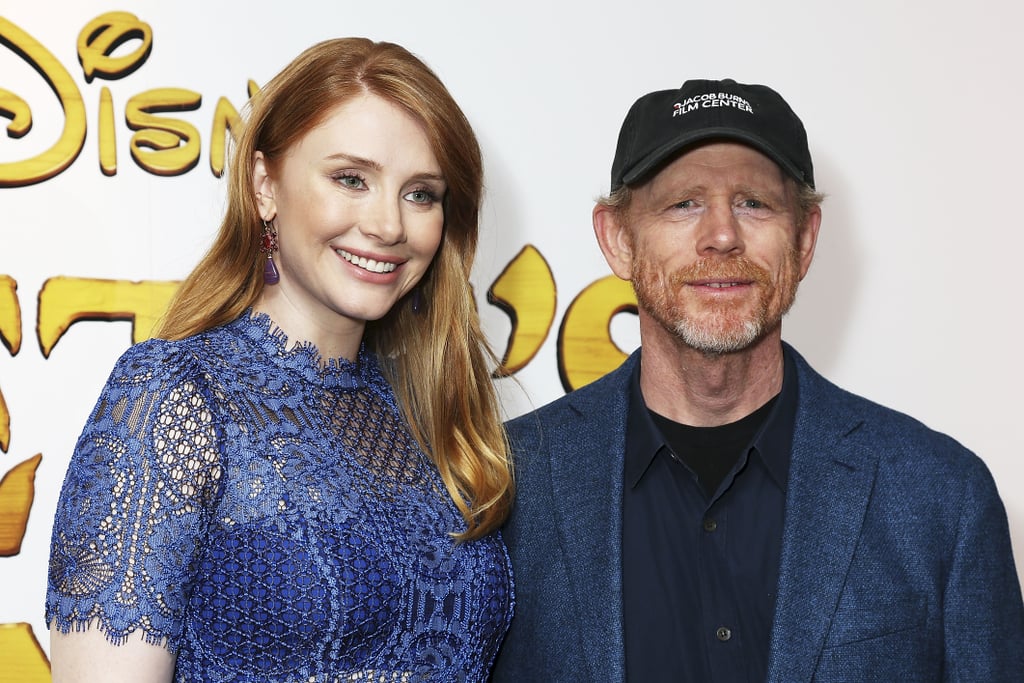 Ron Howard and Bryce Dallas Howard at Pete's Dragon Premiere