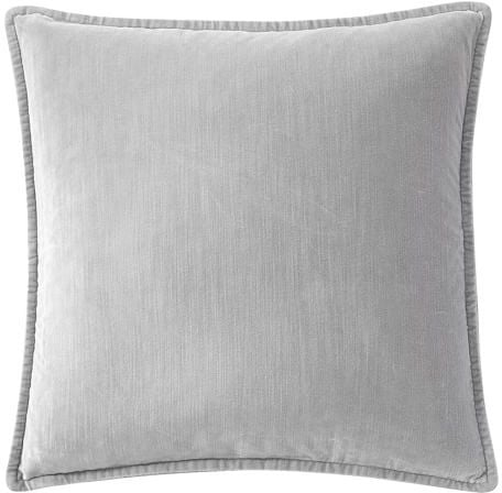 Pottery Barn Washed Velvet Pillow Cover 39 50 Gray Bedroom