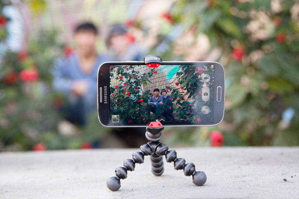 Gorillapod Mobile ($15) and Muku Shutter Remote ($40) — It's the makings of a perfect selfie. With a minitripod to hold her phone at the perfect angle and a shutter remote to snap a pic from afar, your pal can pose extrapretty without getting the ol’ extedo-arm in their shot. She can set the phone a bit further back than her lil arm can reach for a big group shot or take low-light photos with zero camera shake.