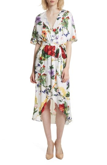 Alice + Olivia Clarine Floral Wrap Dress